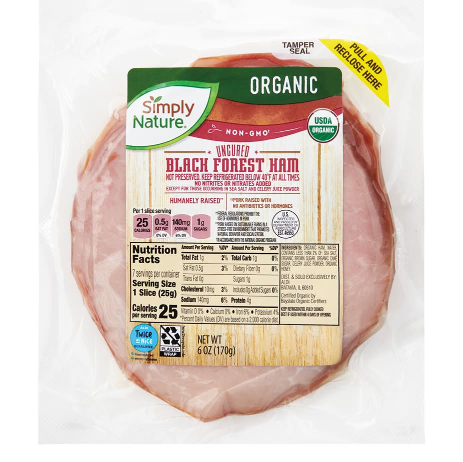 Simply Nature Organic Black Forest Ham (6 oz)