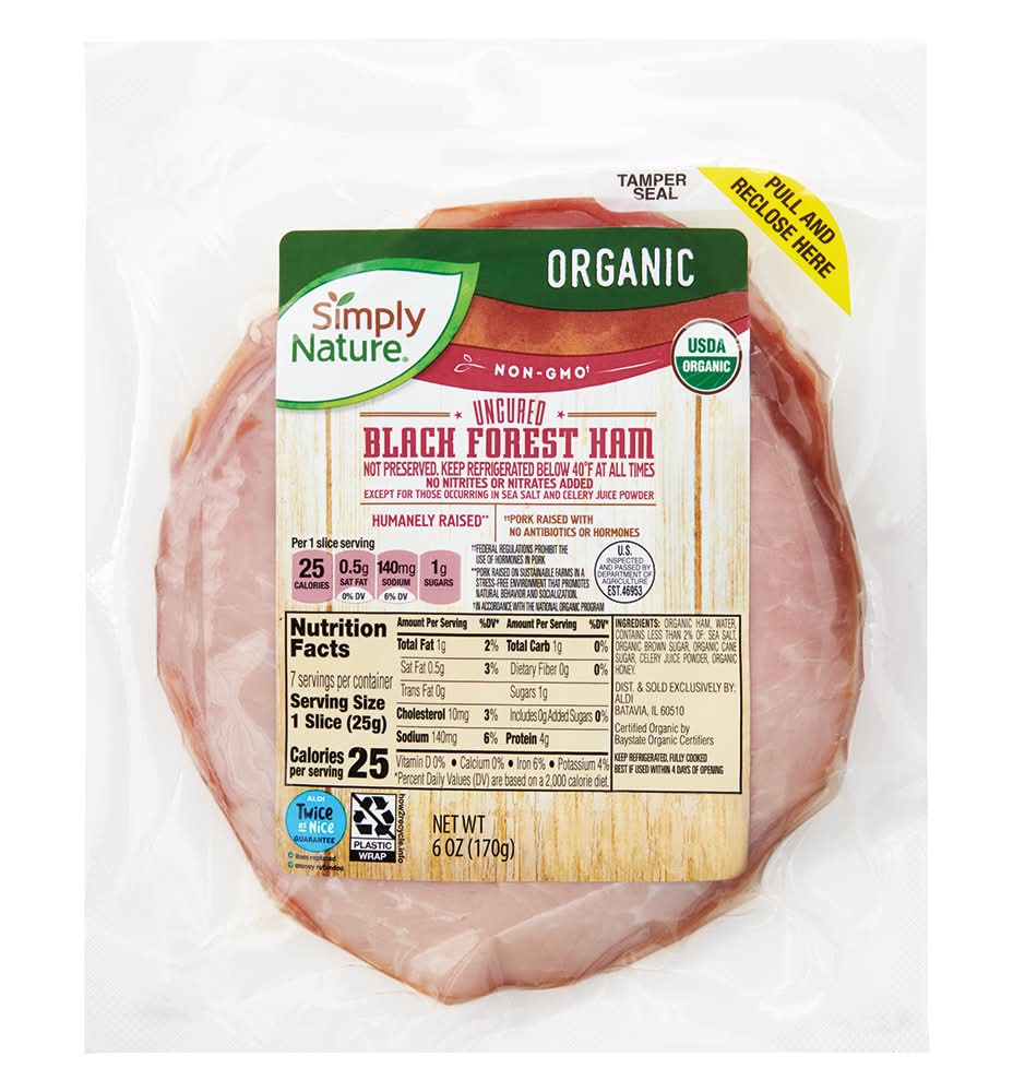 Simply Nature Organic Black Forest Ham (6 oz)