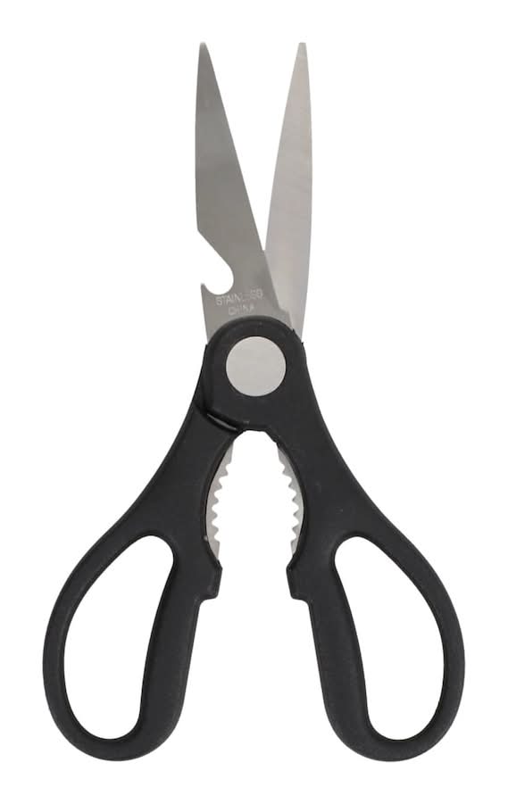 Cooking Concepts Heavyweight Stainless Steel Kitchen Shears, 9.8 in, Black