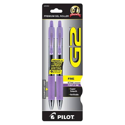 Order G2 Premium Retractable Fine Point Gel Ink Rolling Ball Pens - 2.0 Ea food online from Walgreens store, Chino on bringmethat.com