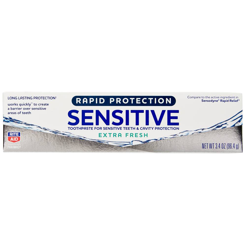 Rite Aid Rapid Relief Sensitive Toothpaste Extra Fresh