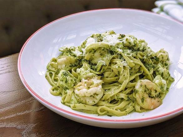 Founding Spirits Vodka Pesto Shrimp Linguine