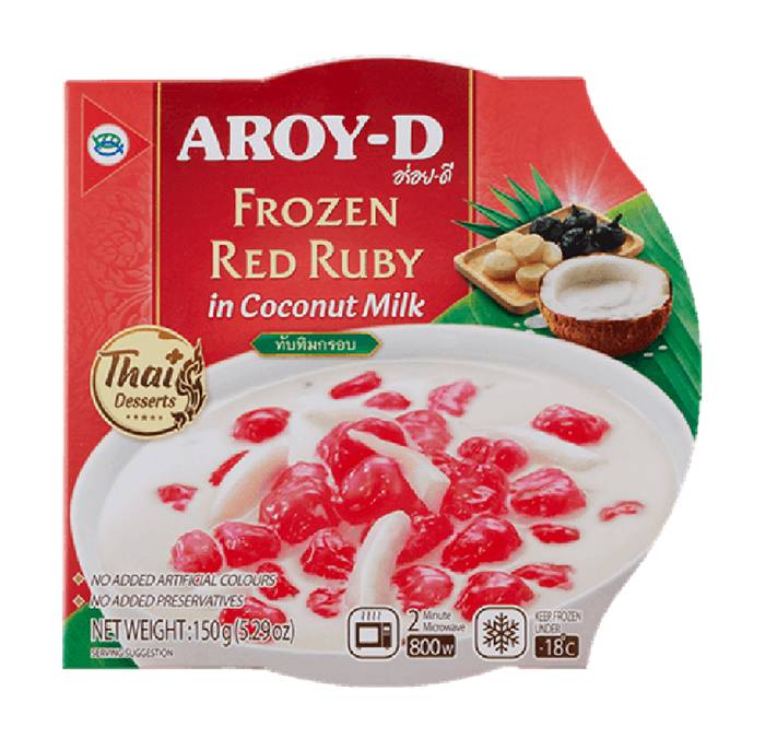 Aroy-D Red Ruby in Coconut Milk (150g)