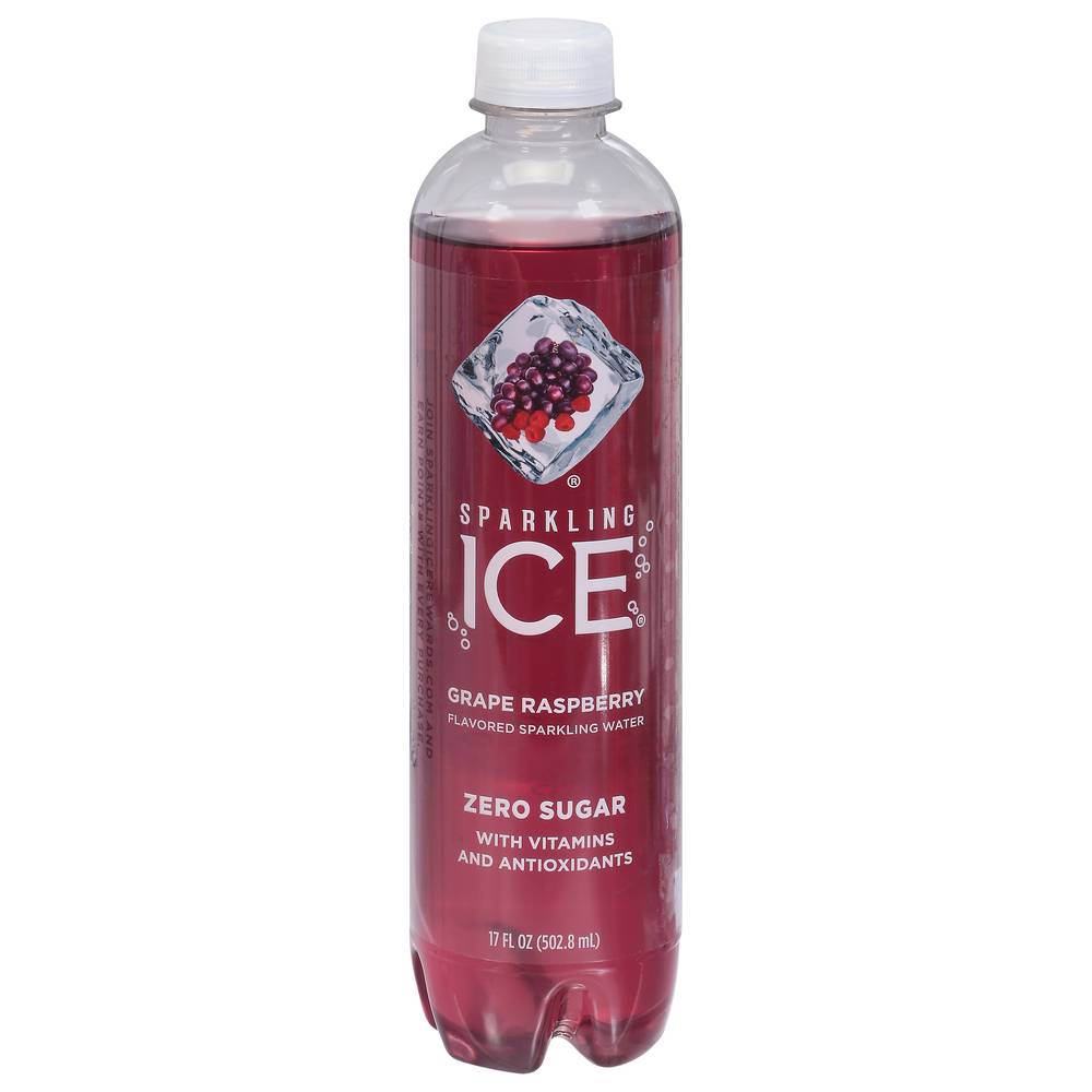 Sparkling Ice Spiked Grape Raspberry Sparkling Water (17 fl oz)