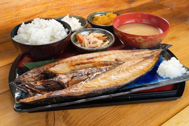 【定食】【半身】伴助鯖焼き定食 [Set Meal] [Half Fish] Bansuke Grilled Mackerel Set Meal