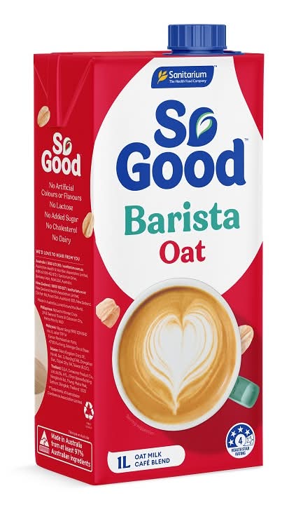So Good 咖啡師燕麥奶(無加糖) 1L <1000ml毫升 x 1 x 1BOTTLE瓶>