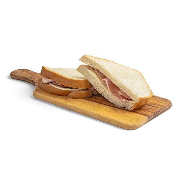 Mealtime Black Forest Ham and Provolone Cheese Sandwich on White Bread