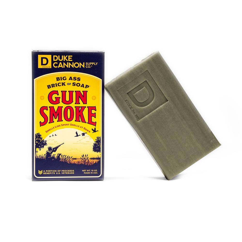 Duke Cannon Supply Co. Big Ass Brick of Soap 10-oz Gun Smoke Antibacterial Hand Soap | 03GUNSMOKE1