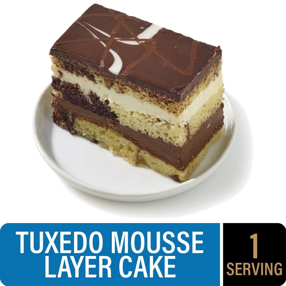 Private Selection® Tuxedo Mousse Layer Cake Slice with Dark Chocolate Ganache