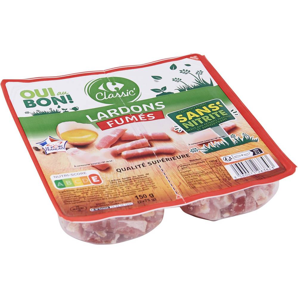 Carrefour - Lardons fumés (150g)