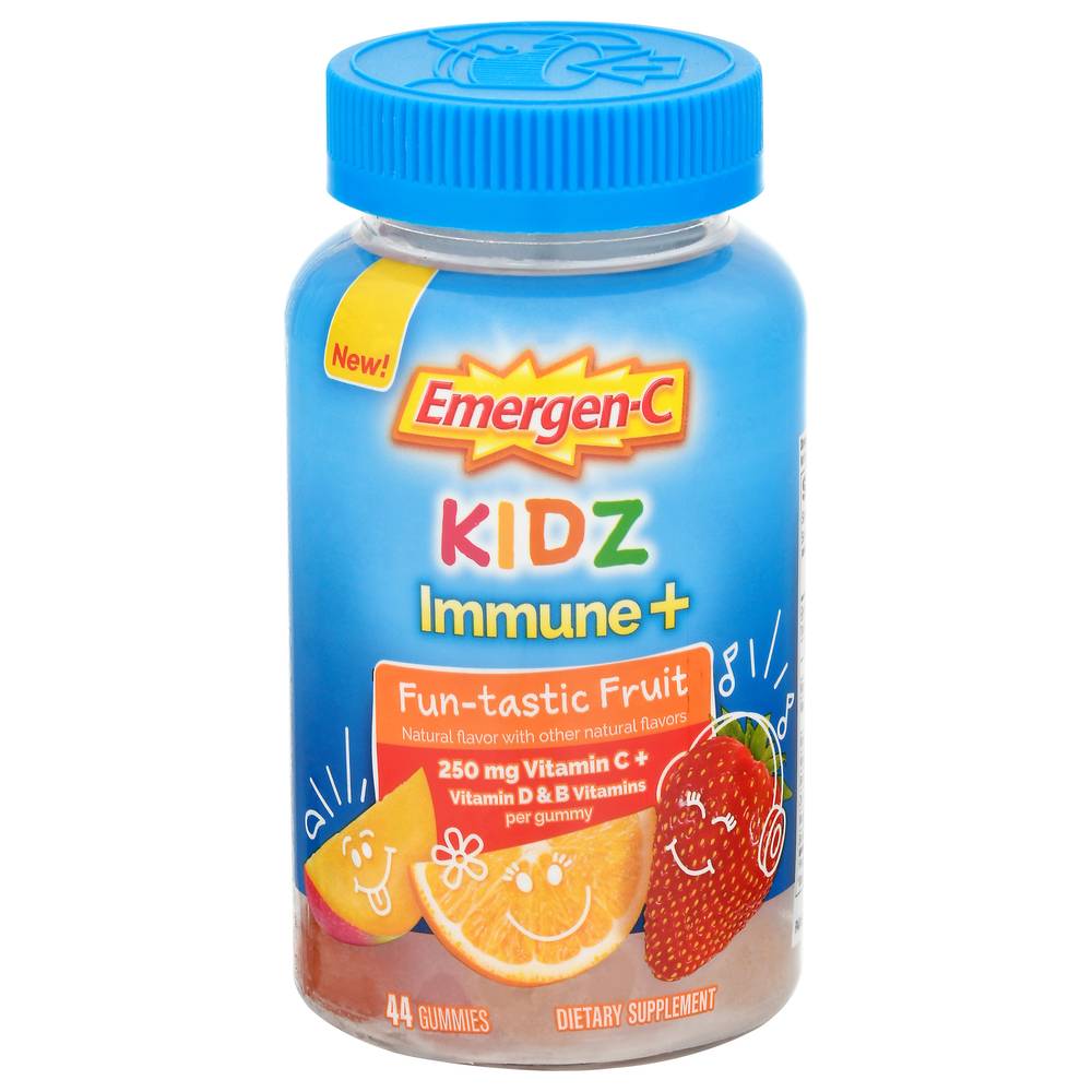 Emergen-C Kidz Immune + Fun-Tastic Fruit Dietary Supplements (44 ct)