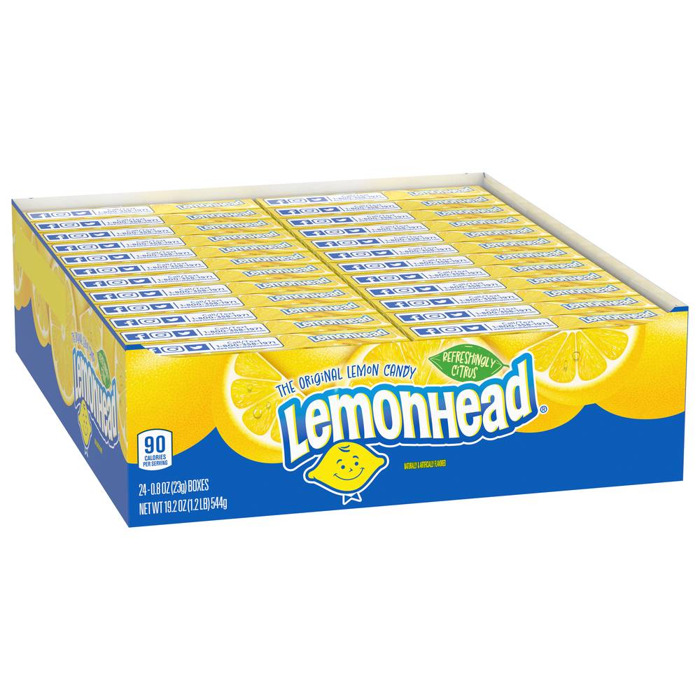 Lemonhead Original Candy, Lemon (19.2 oz, 24 ct)