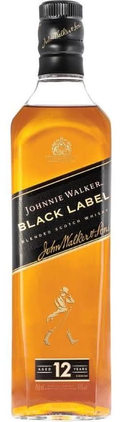 Whisky Johnnie Walker Black Label Botella 750 ml