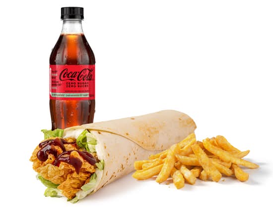 Texas BBQ Chicken Wrap Combo
