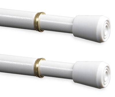 Kenney Window Curtain Rods (2 ct) (28" - 48"/white)