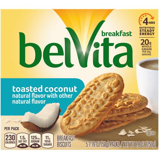 Belvita Toasted Coconut Breakfast Biscuits (5 ct)