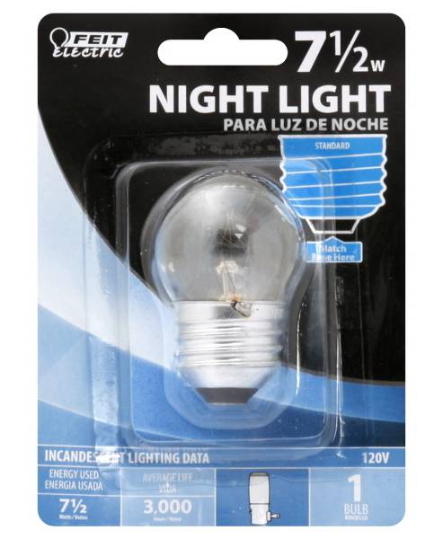Feit Electric Night Incandescent 7.5 Watt Light Bulb