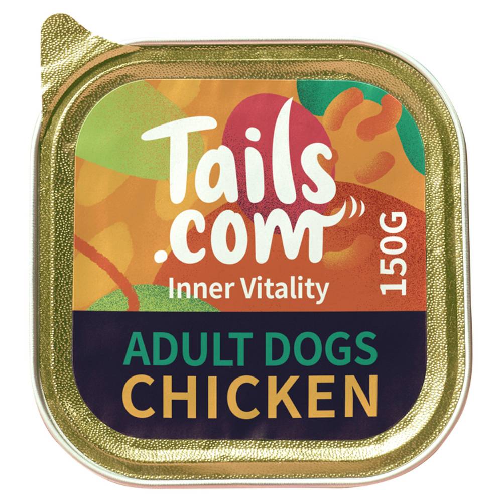 SAVE £0.25 tails.com Inner Vitality Advanced Nutrition for Adult Dog Food Chicken 150g