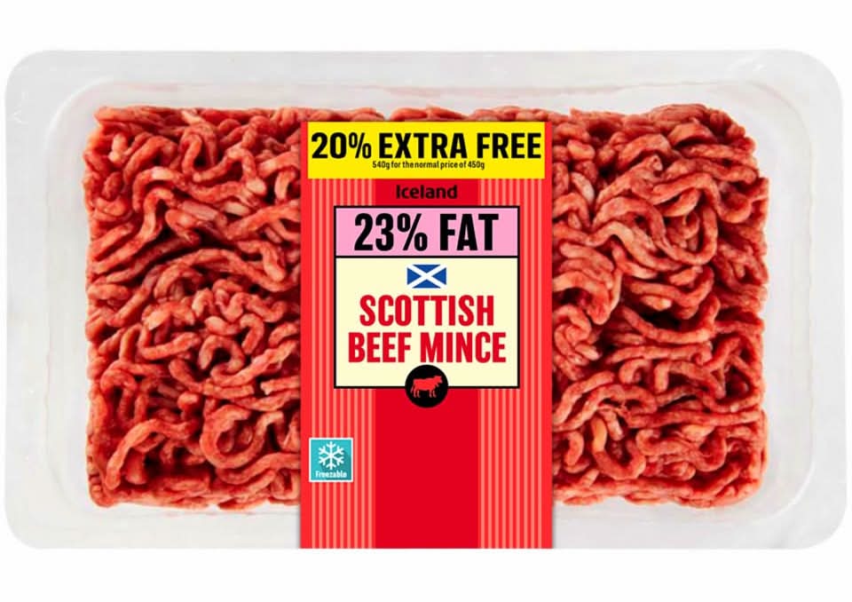 Iceland Scottish Beef Mince (500g)