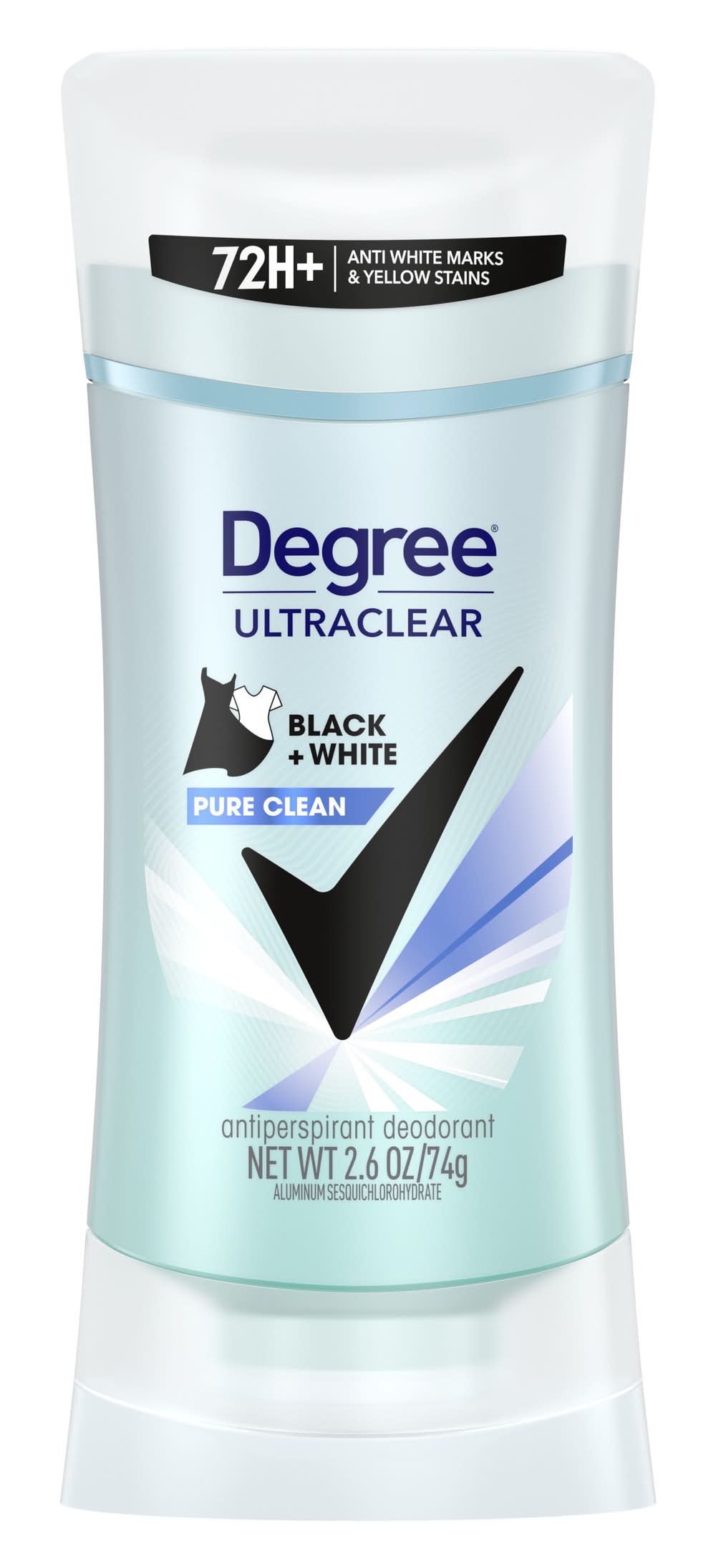 Degree Motionsense Ultraclear Black + White Pure Clean Antiperspirant, Women (2.6 oz)