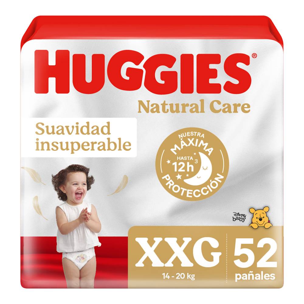 Huggies · Pañal natural care - XXG (52 un)