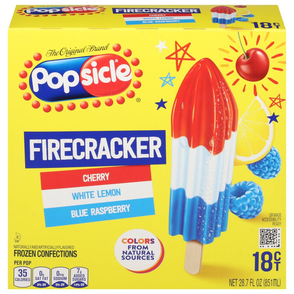 Popsicle Firecracker Ice Pops (18 ct)