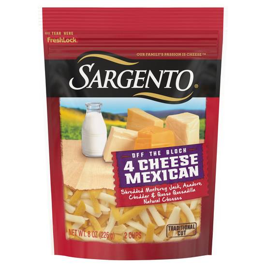 Sargento Shredded Mexican 4 Cheese Blend (8 oz)