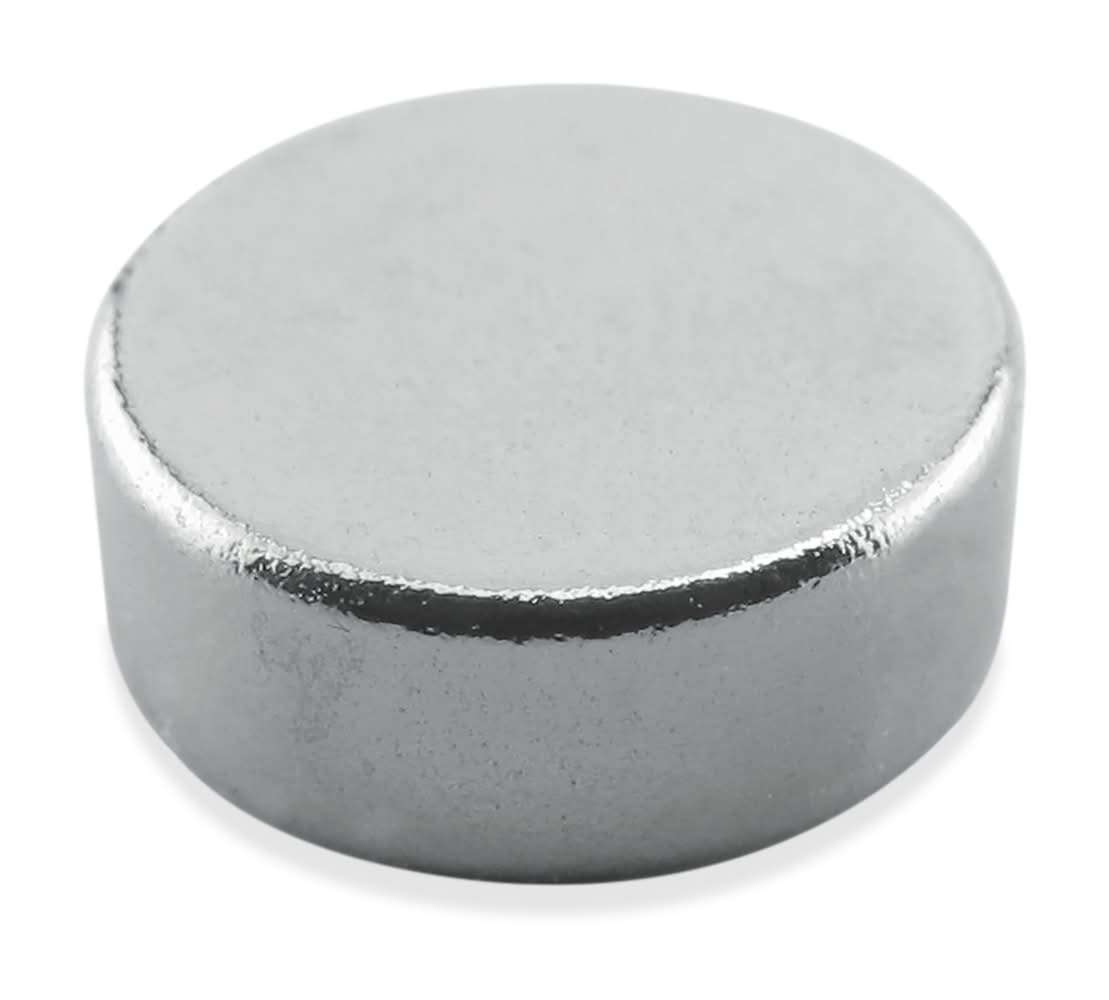 Magnet Source .118 In. L X .315 In. W Silver Super Disc Magnets 2.9 Lb. Pull 10 Pc