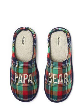 Dearfoams Cozy Comfort Men''S Papa Bear Slippers (Size: 13)