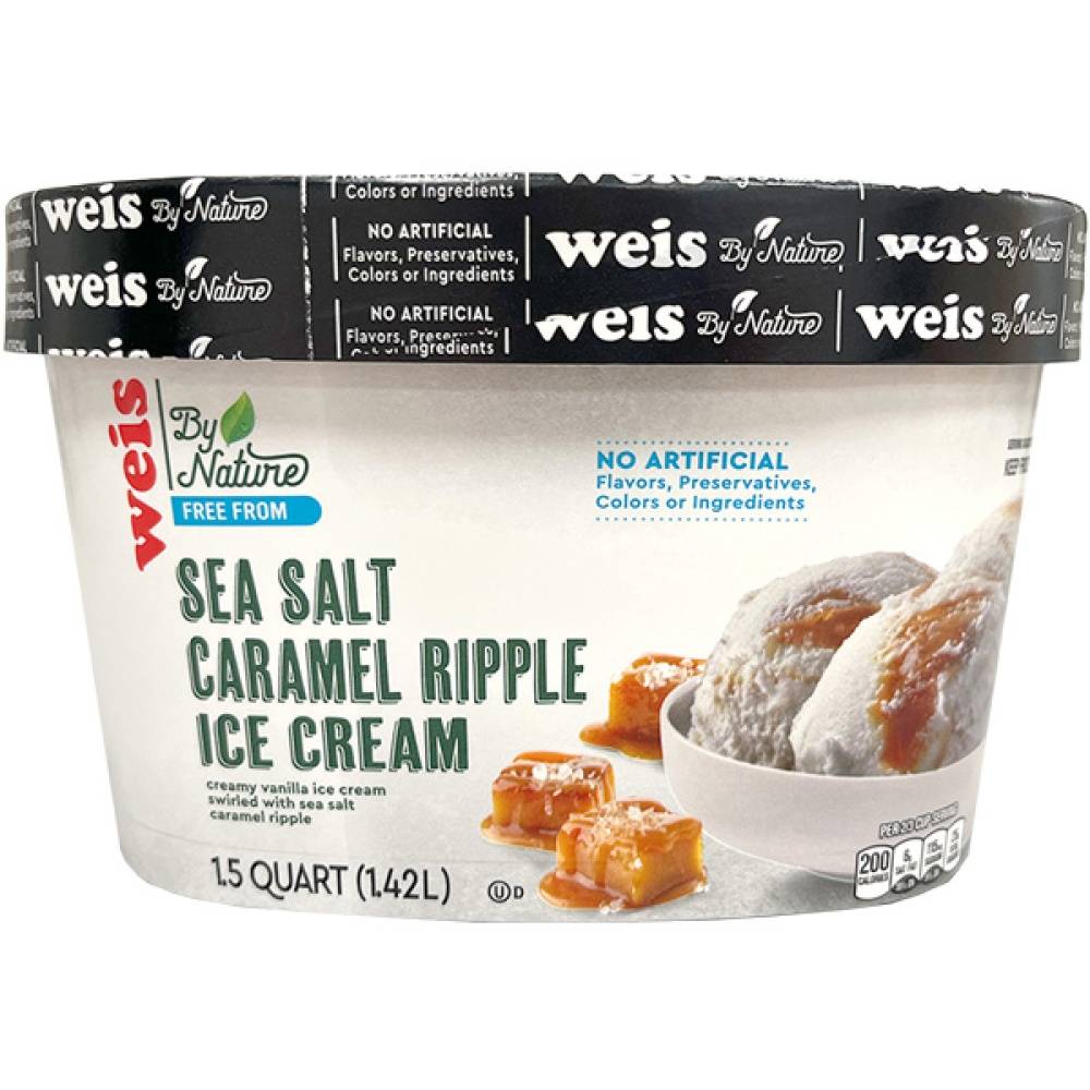 Weis Ice Cream, Sea Salt Caramel Ripple (1.42 L)