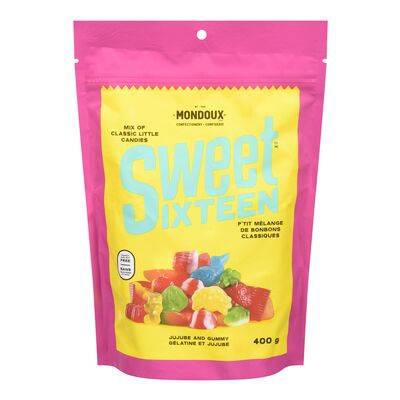 Mondoux sweet sixteen jujubes (400 g) - sweet sixteen jujubee and gummy (400 g)