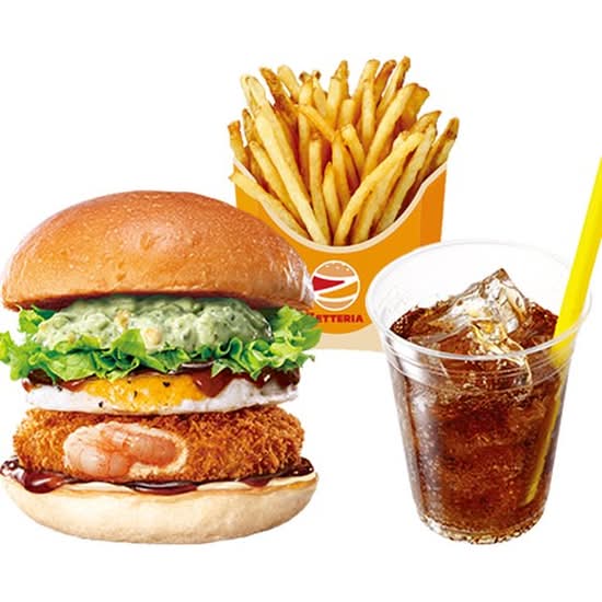 【セット】大葉タルタルたまてりえびバーガーShiso Tartar Teriyaki Shrimp Burger with Egg Set