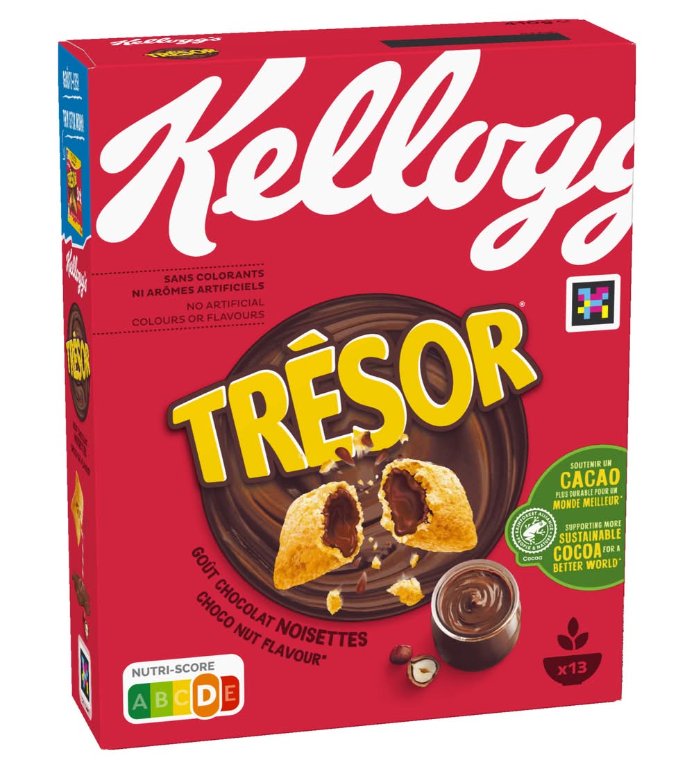 Trésor - Céréales aromatisées, chocolat noisettes (410g)