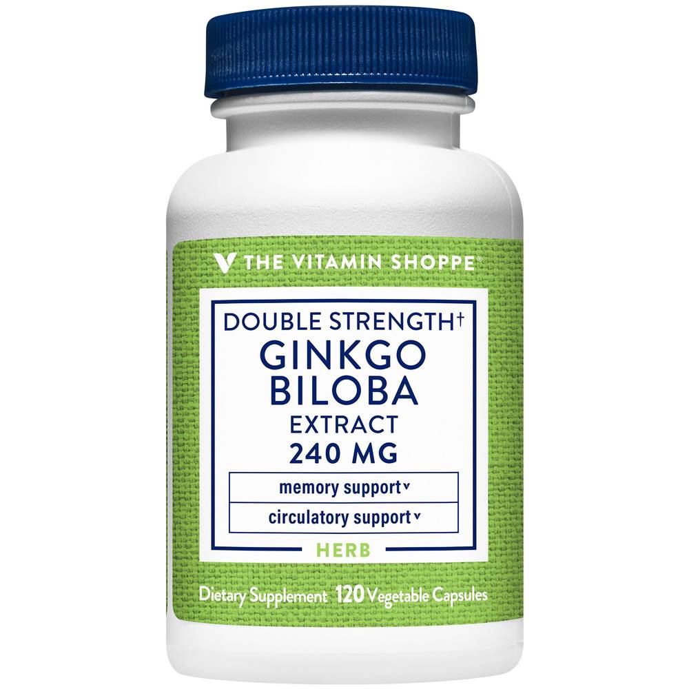 The Vitamin Shoppe Double Strength Ginkgo Biloba Capsules