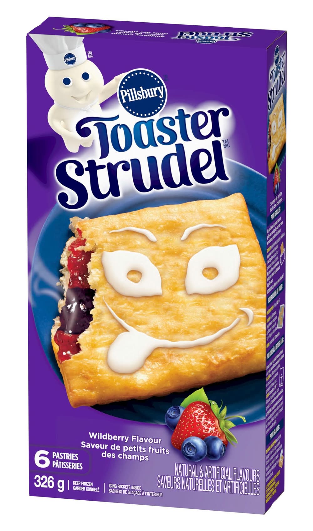 Toaster strudel pâtisseries - pastries (6 unités) (baies sauvages)