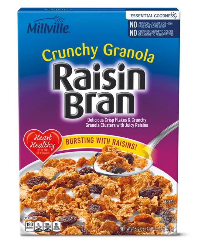 Millville Crunchy Granola Raisin Bran Cereal (18.2 oz)