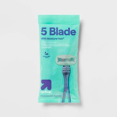 up&up Moisturizing Body 5-blade Disposable Razors (2 ct)