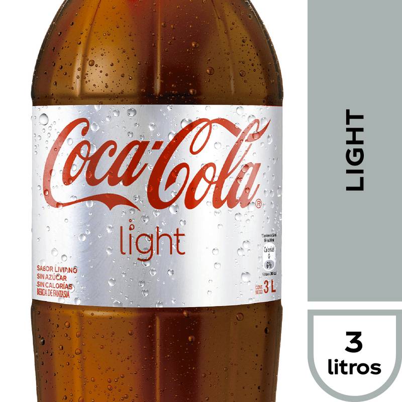 Coca-cola bebida sabor light (botella 3 l)