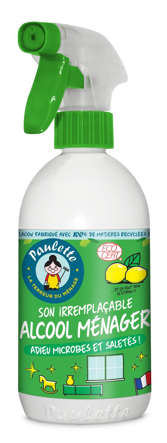Paulette - Alcool ménager senteur citron (500ml) commandez en