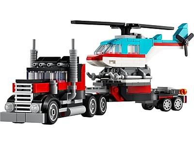 Lego Creator 3-in-1 Flatbed Truck With 31146 Helicopter Building Set