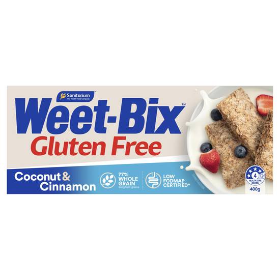 Sanitarium Weet-bix Gluten Free Coconut & Cinnamon Breakfast Cereal 400g
