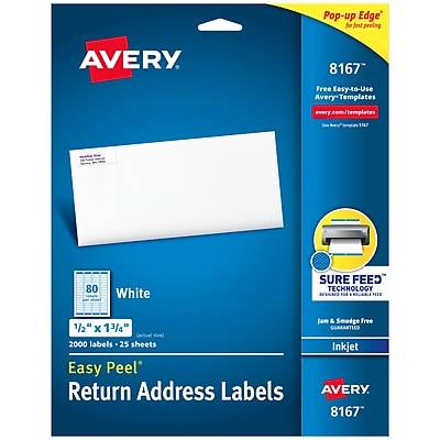 Avery Return Address Labels (2000 ct)