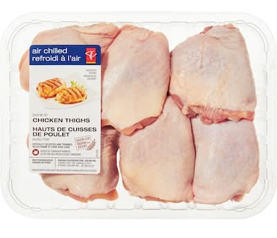 President's Choice Hauts De Cuisses De Poulet Avec L’Os / Bone In Chicken Thighs 870.0 G
