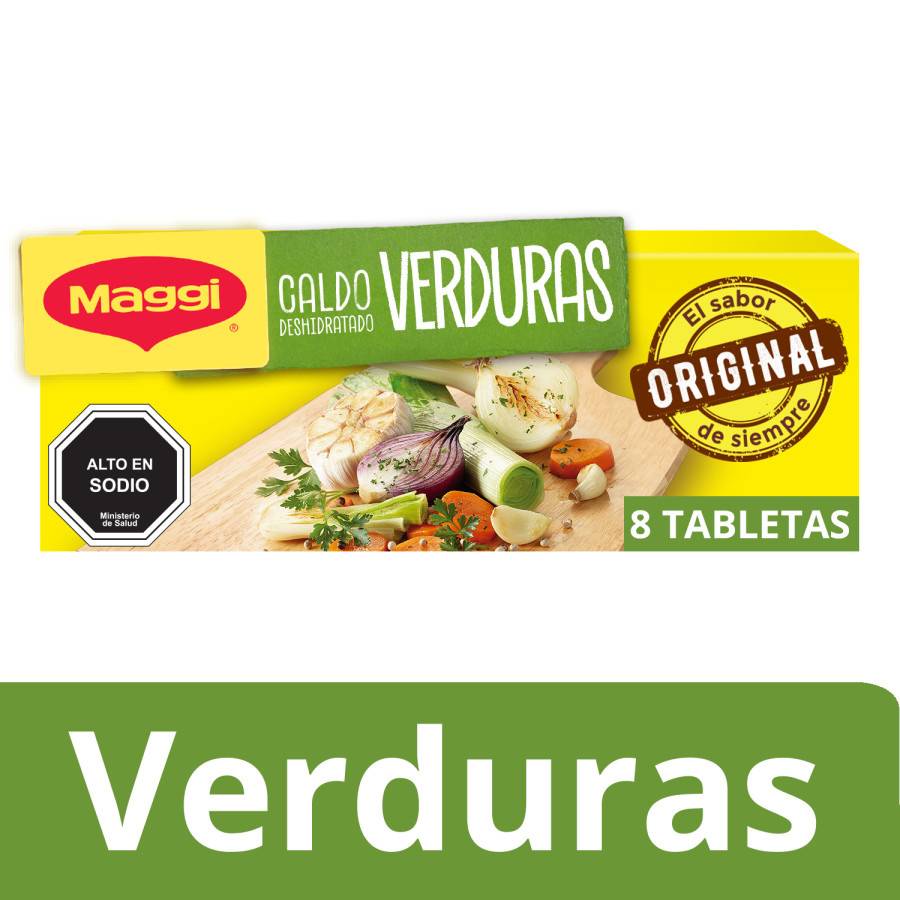 Maggi caldo de verduras (8 u x 10 g c/u)