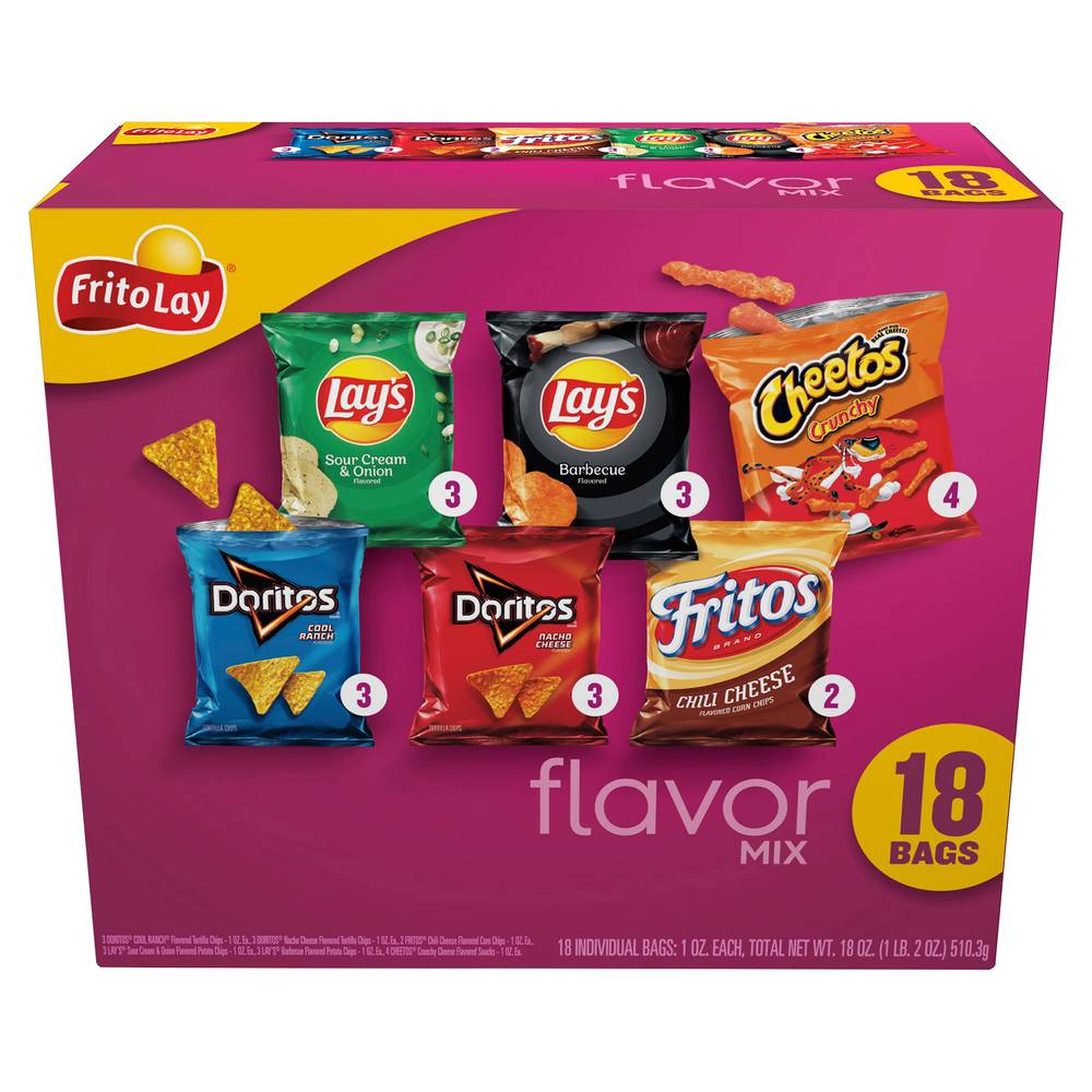 Frito-Lay Flavor Snack Mix Chips (18 ct) (assorted)