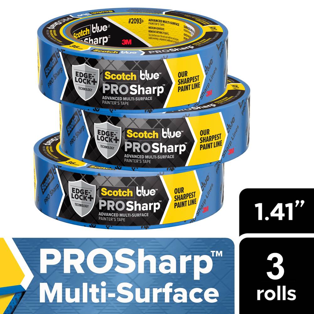 3M Pro Sharp Painter's Tape, 1.41 In x 60 Yds (3 ct)