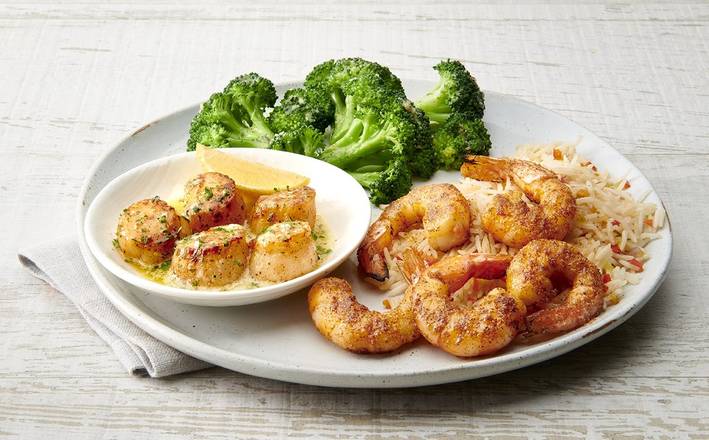 Scallop Medallions & Grilled Shrimp Combo