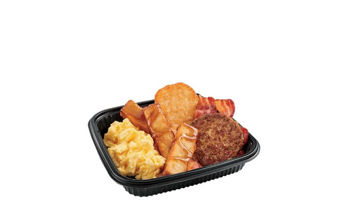3pc Classic French Toast Sticks Platter w/ Bacon & Sausage