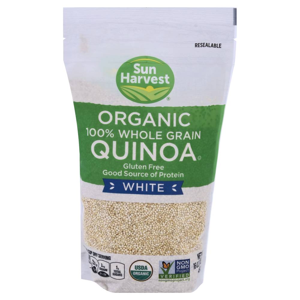 Sun Harvest Organic 100% Whole Grain White Quinoa (1 lbs)