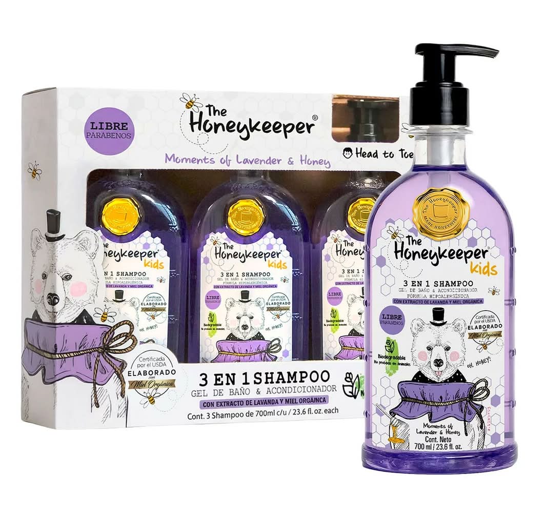 The Honeykeeper · Shampoo infantil 3 en 1 (3 un)